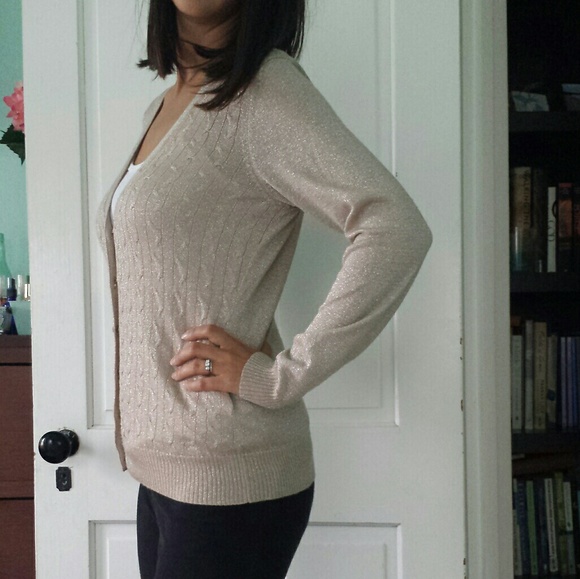 Champagne Cardigan Sweater - Picture 2 of 5