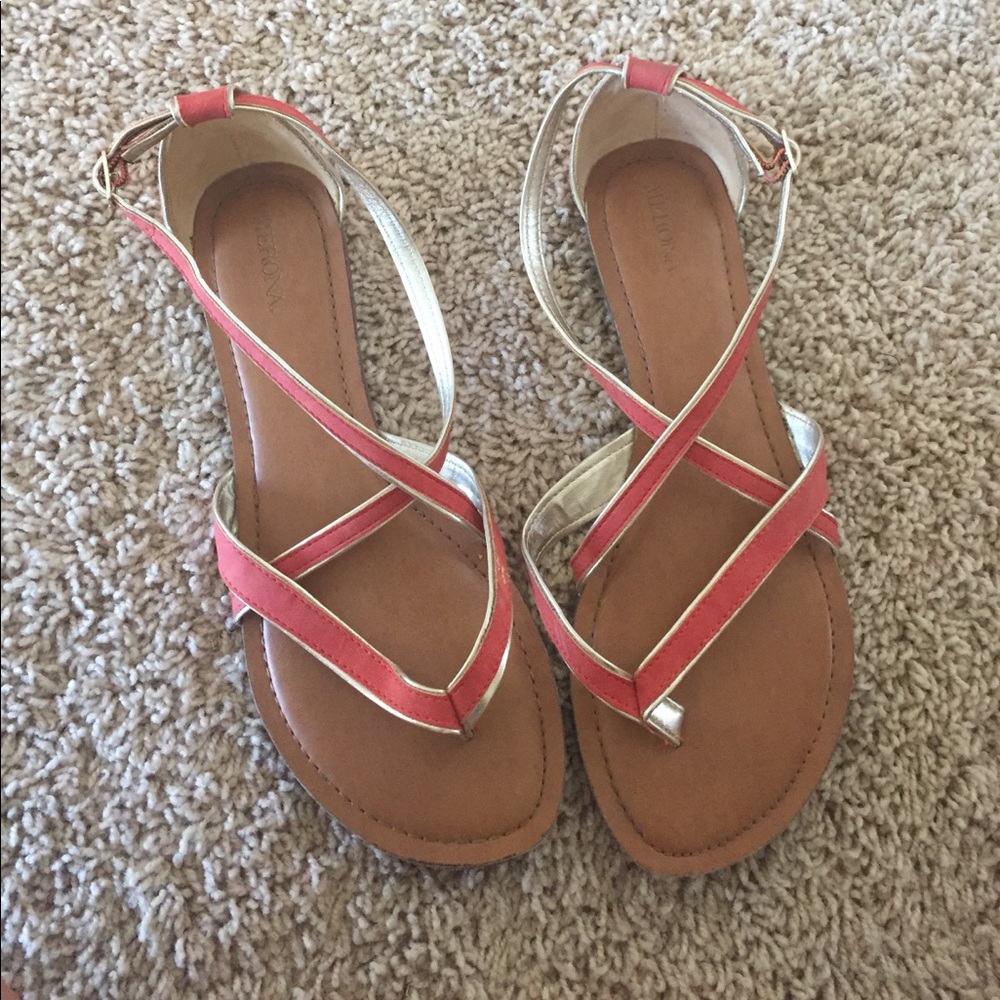 Coral colder Sandals