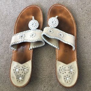 Jack Rodgers Palm Beach Navajo Bone/White size 11