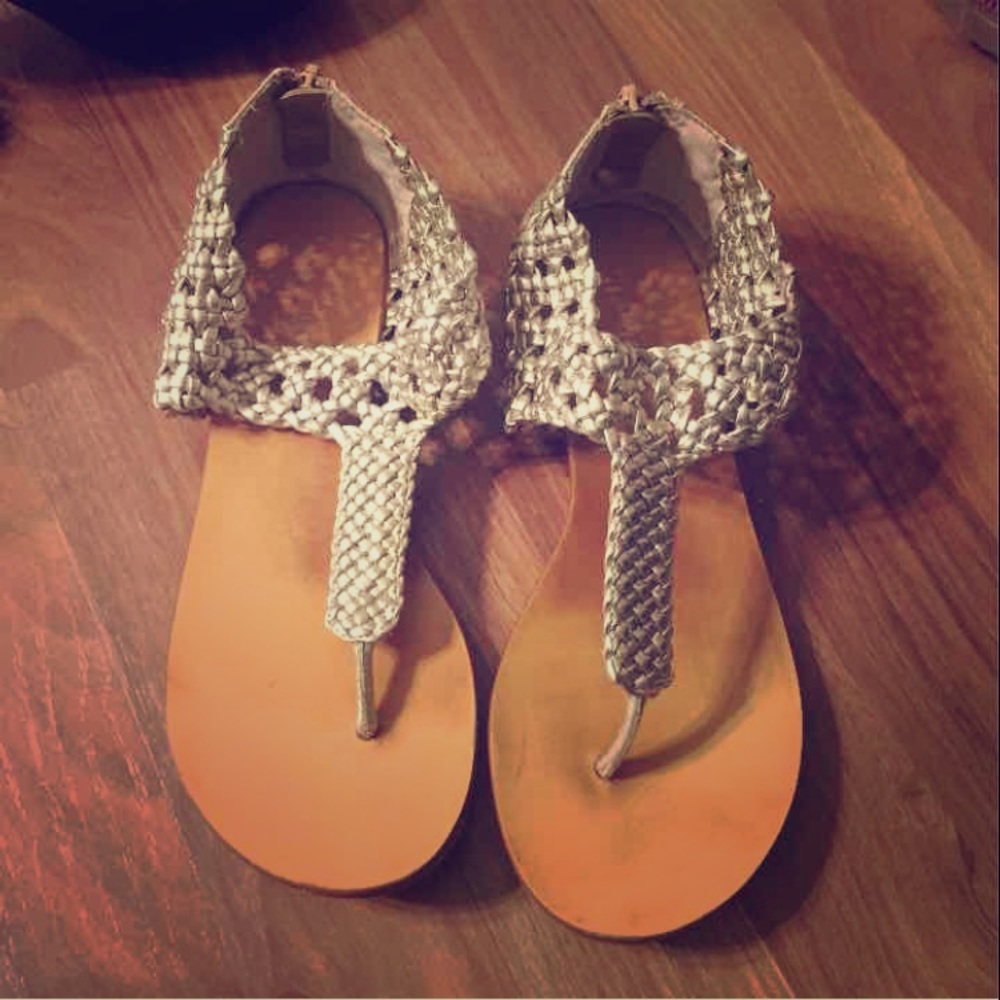 Nine West Sandals Women's Gold