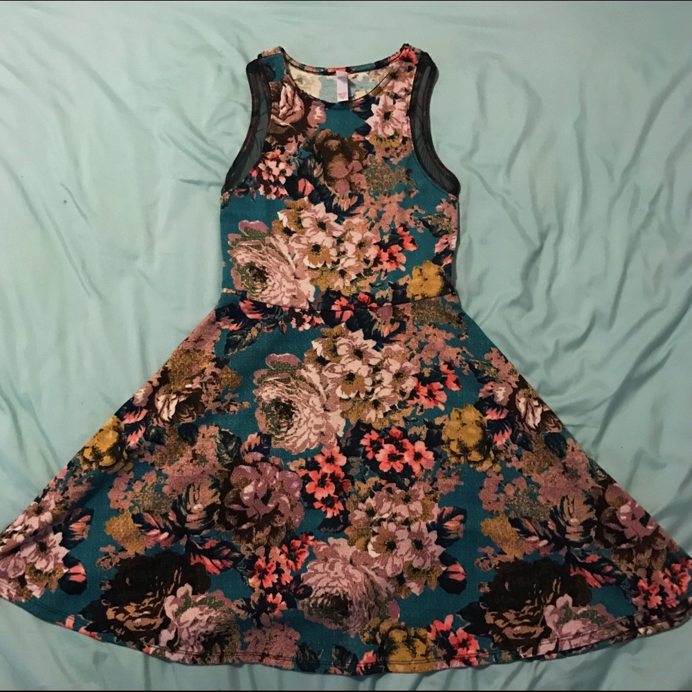 Mesh Floral Dress