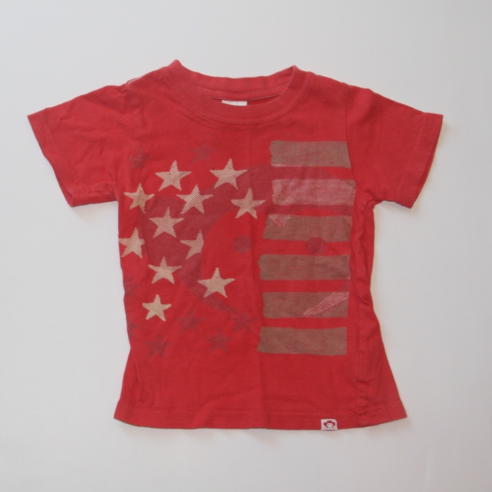 Red with stars boys t shirt