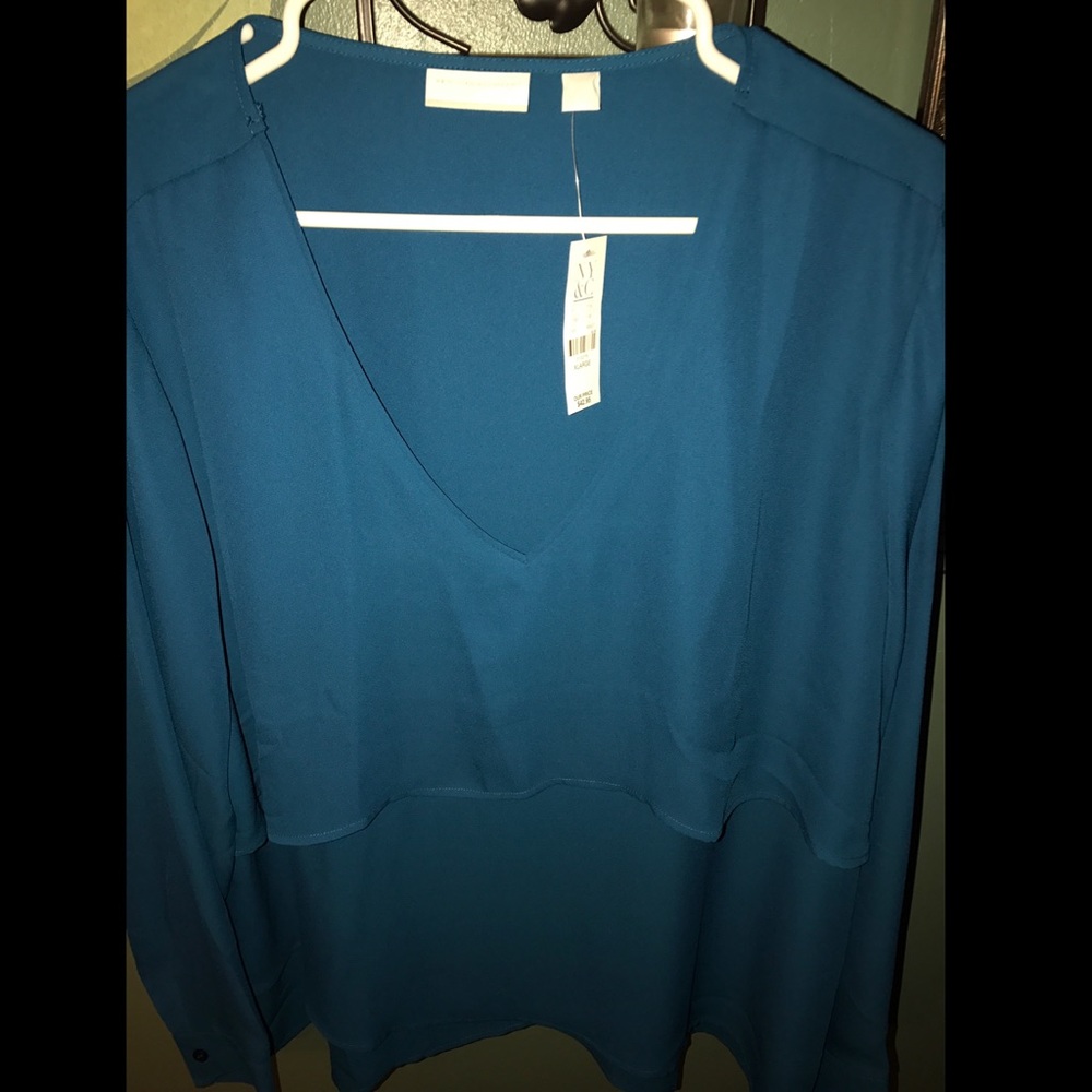 New York & Company long sleeve dress top