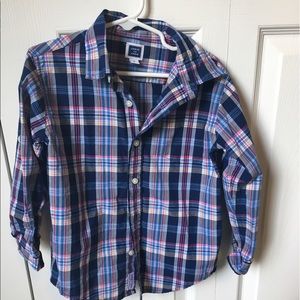 Adorable Boys Janie & Jack plaid button down 4T
