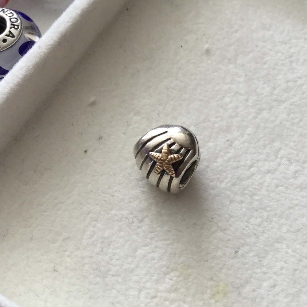 💯 % AUTHENTIC PANDORA 2 TONE SEASHELL