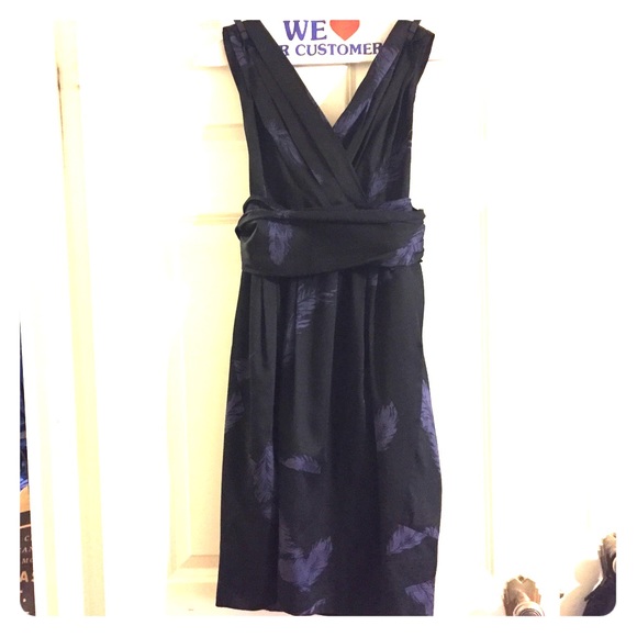 Marc by Marc Jacobs Plunging Feather Print Dress - Picture 1 of 5