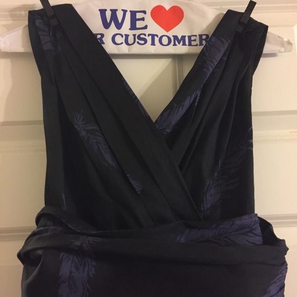 Marc by Marc Jacobs Plunging Feather Print Dress - Picture 2 of 5