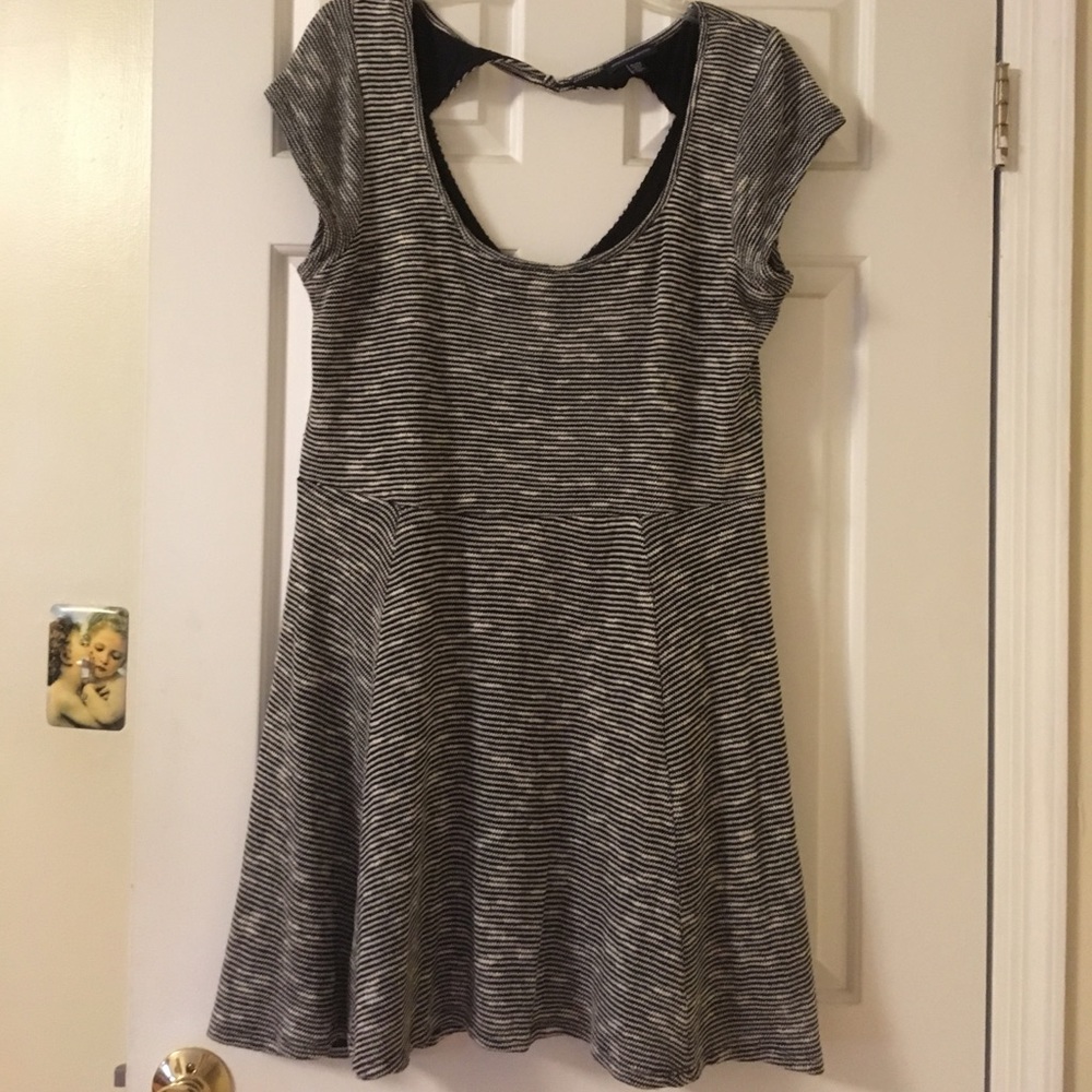 American Eagle Knit Skater Dress with Open Back