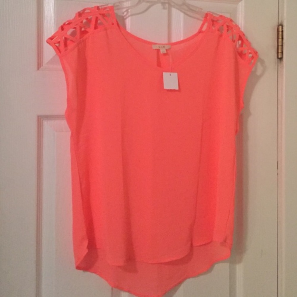 Hot Pink Cut-Out Top