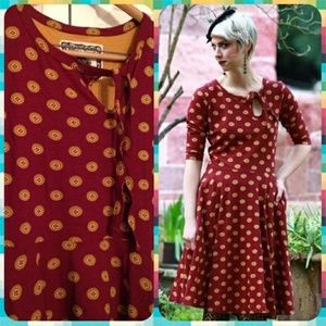 Effie's Heart Elysees Dress in Gold Buttons