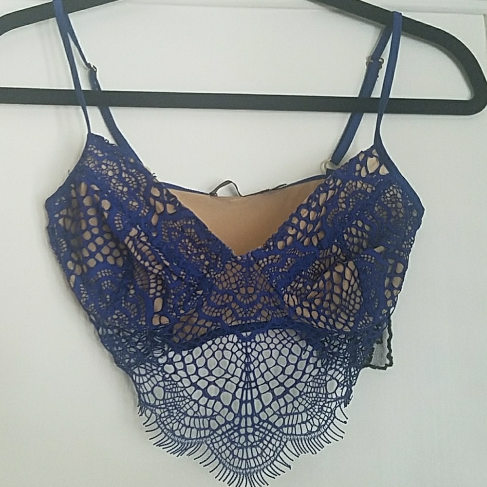 for love & lemons crop top or lingerie bra