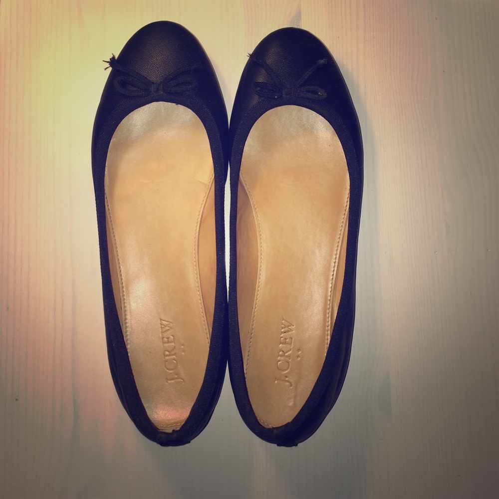 J.Crew black ballet flats