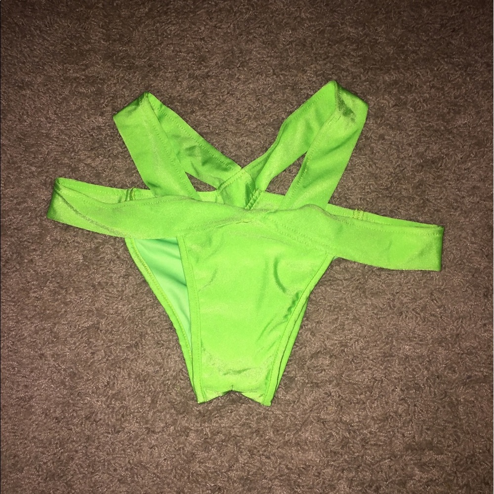 Neon green iheartraves cheeky bottoms