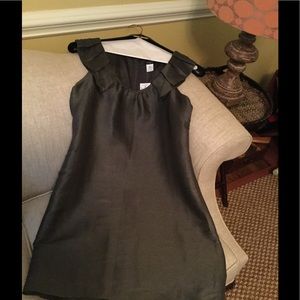 Linen and silk shift dress