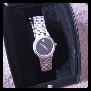 Movado Metio Diamond Bezel Watch