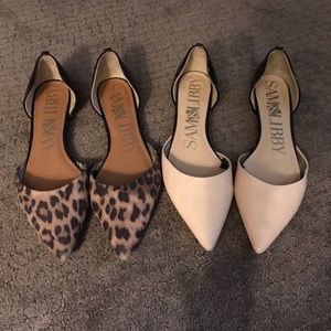 Two🦋🌼 pair of Sam and Libby pointed flats