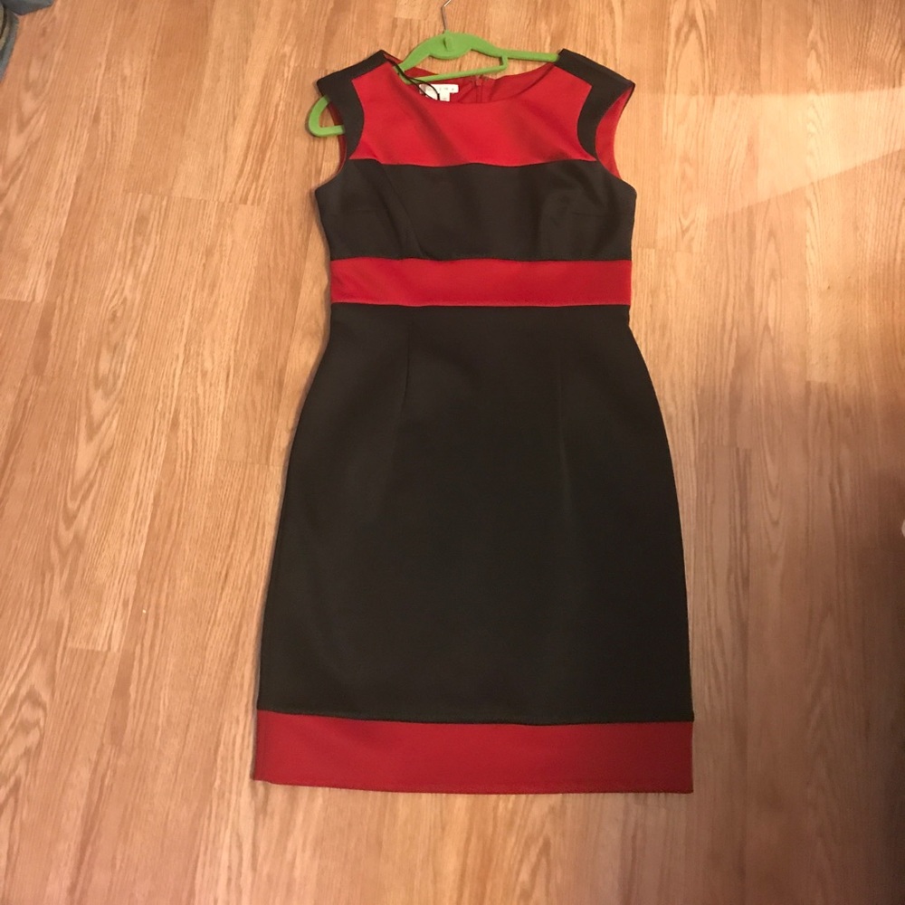 London Times Red and Black Dress sz 10