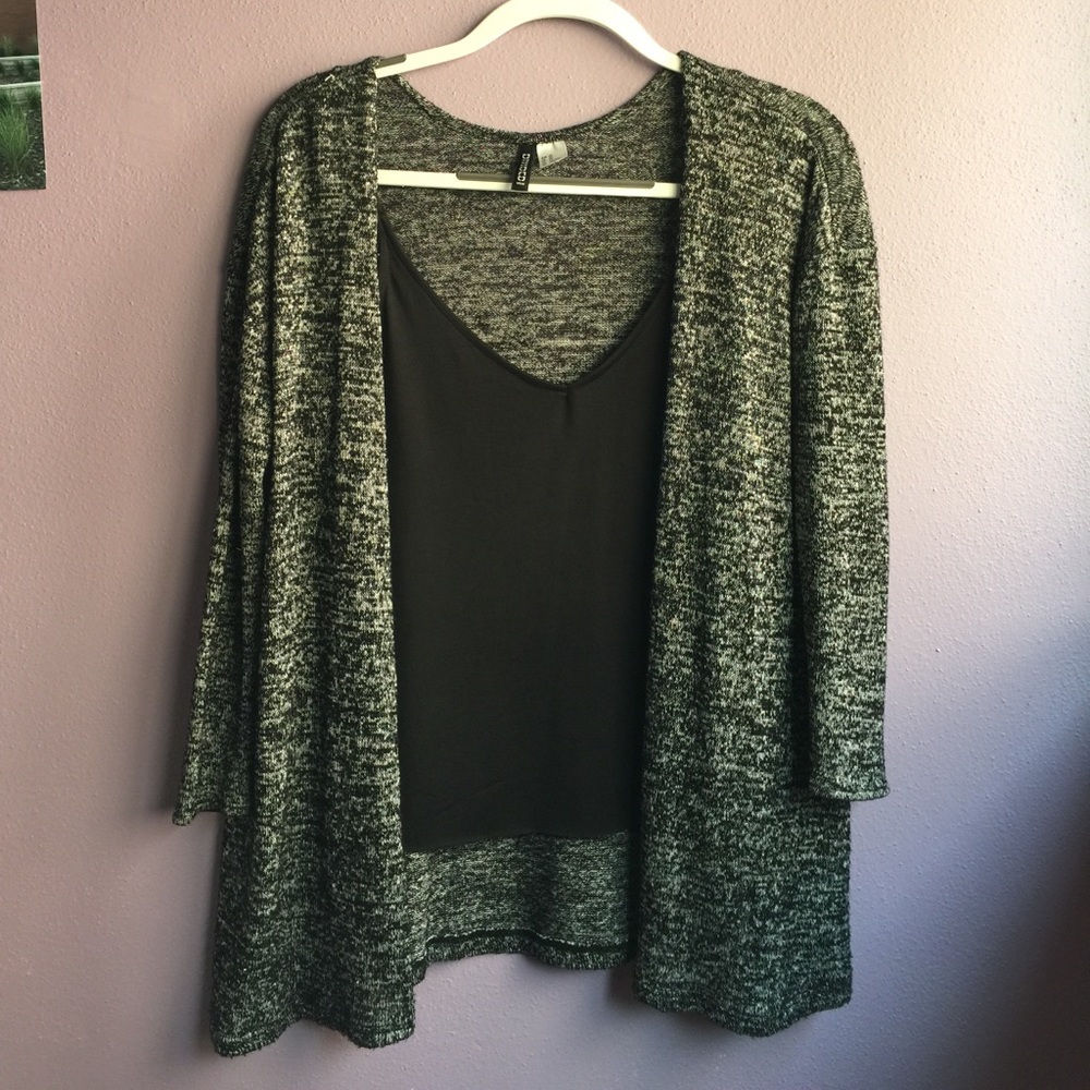 Salt and pepper cardigan
