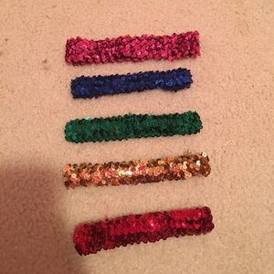 5 sparkle headbands