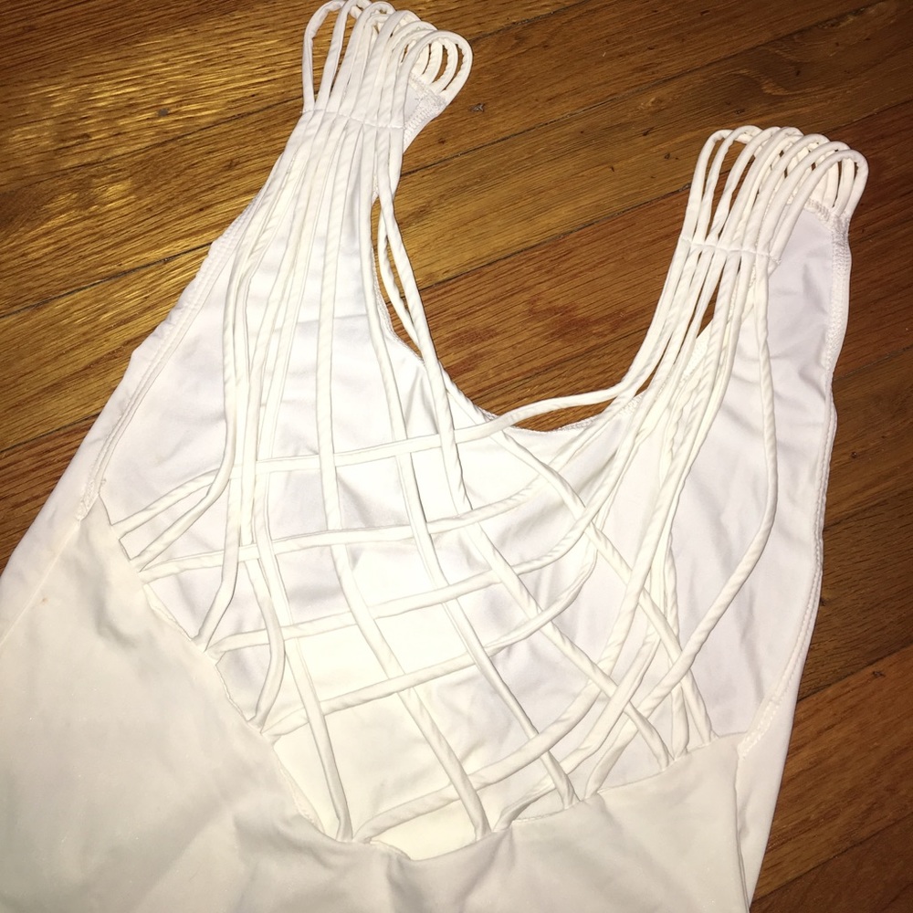 Strappy Cream Bodysuit✨