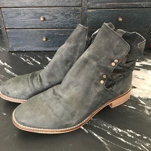 Free people leather boots booties like new