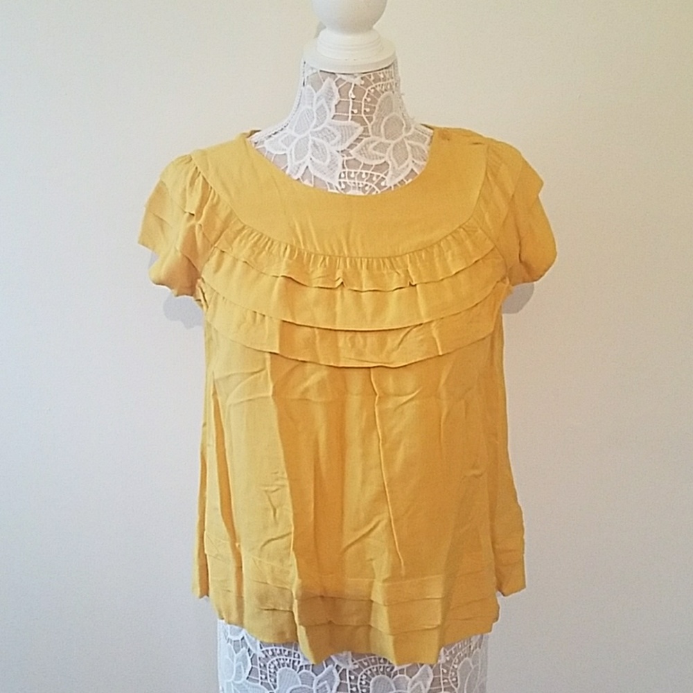 Yellow delicately ruffled too