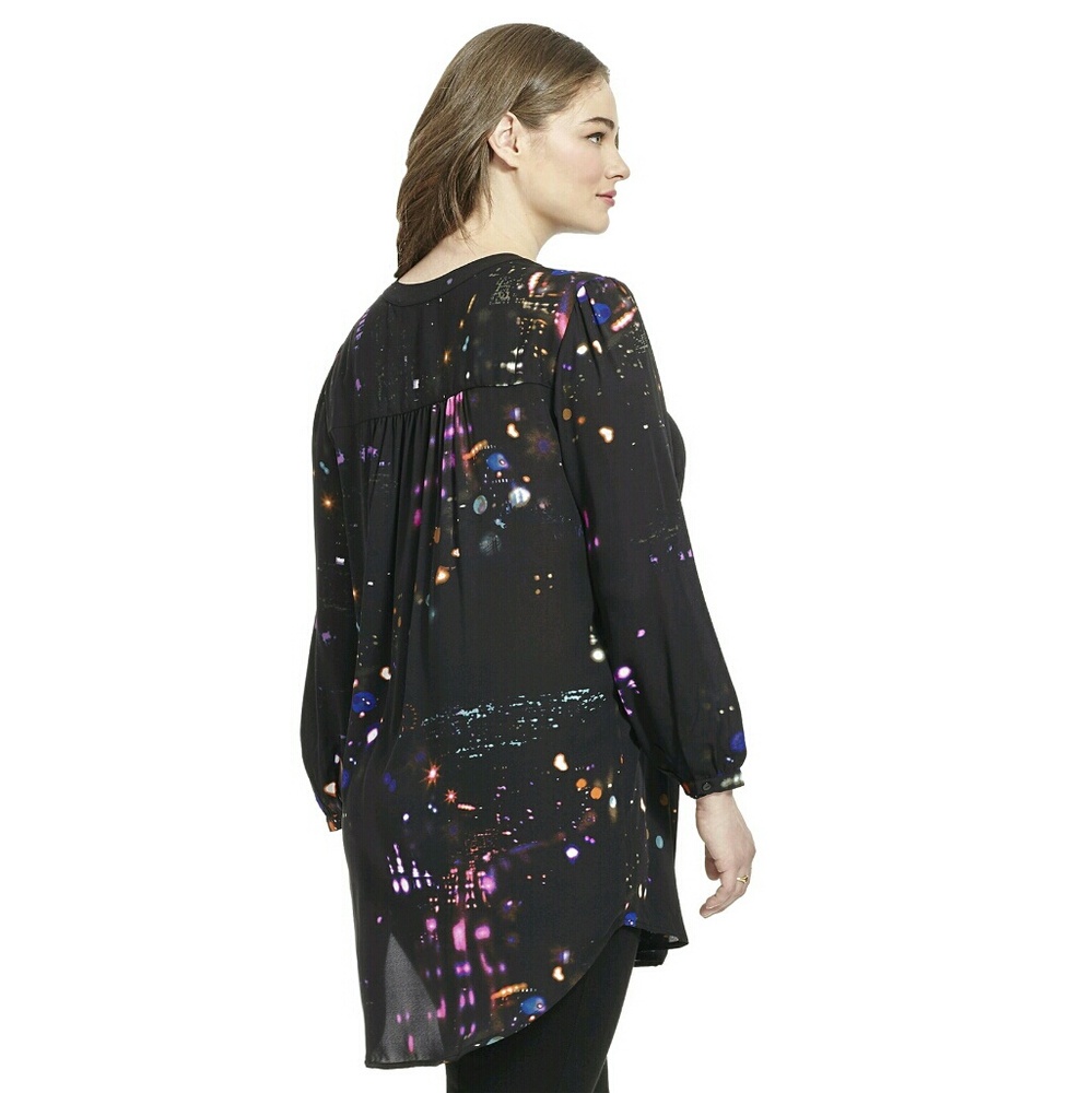 🚫SOLD🚫Melissa McCarthy Seven7 Tunic City Lights - Picture 2 of 7