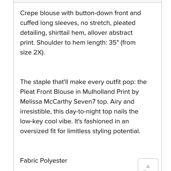 🚫SOLD🚫Melissa McCarthy Seven7 Tunic City Lights - Picture 4 of 7