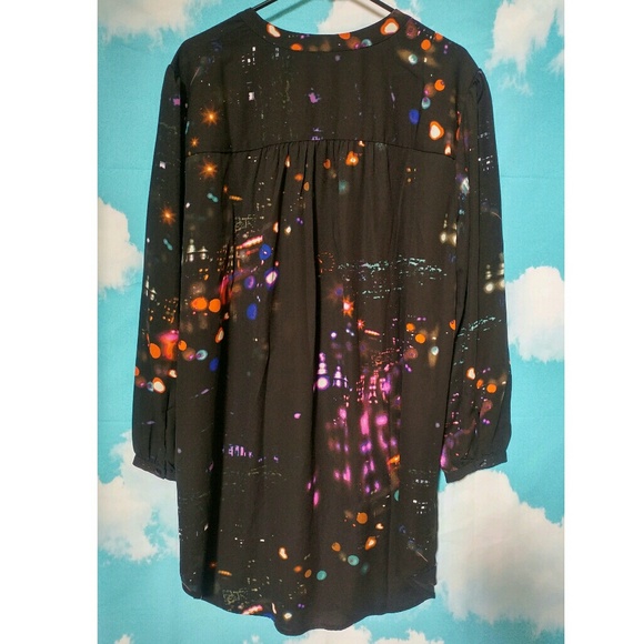 🚫SOLD🚫Melissa McCarthy Seven7 Tunic City Lights - Picture 7 of 7