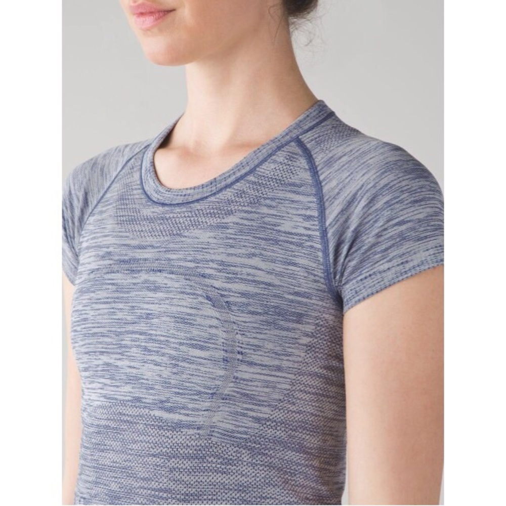 Lululemon Swiftly Tech Short Sleeve Crew-Blue, 6 - Picture 1 of 5