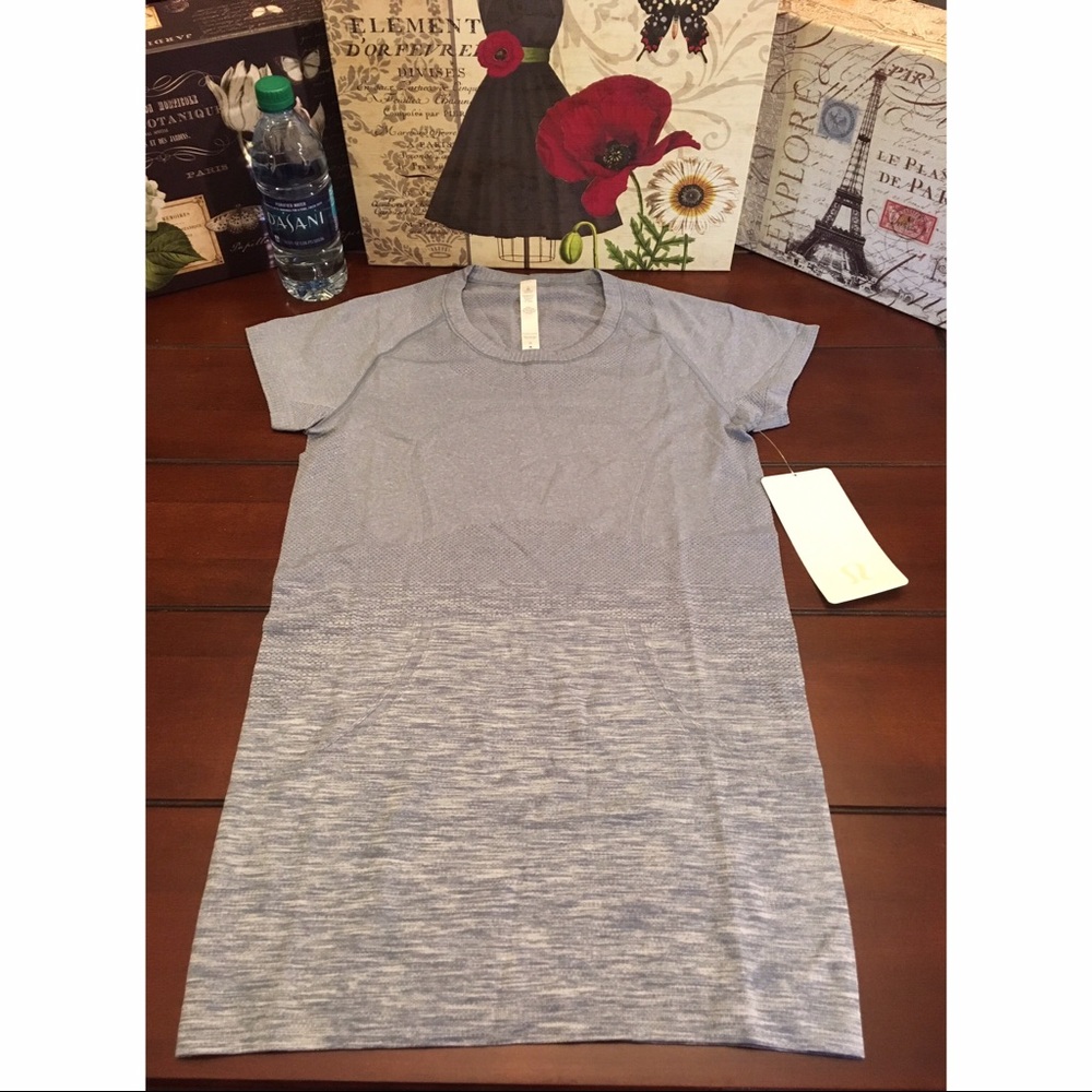 Lululemon Swiftly Tech Short Sleeve Crew-Blue, 6 - Picture 2 of 5