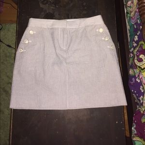 J.Crew seersucker skirt