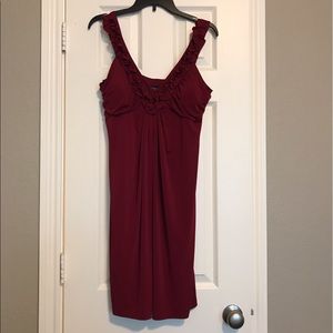 Deep Red Jersey Dress