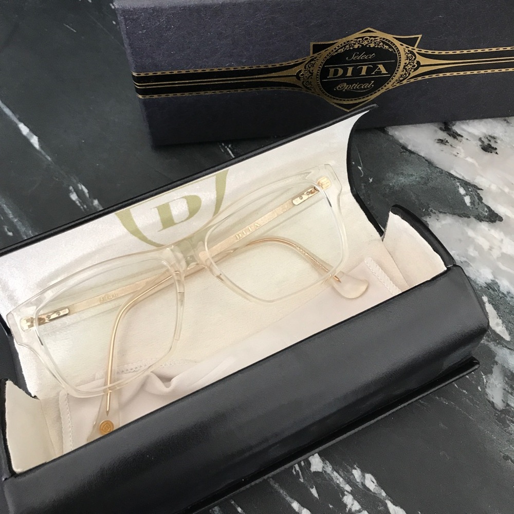 Dita elan clear frame glasses