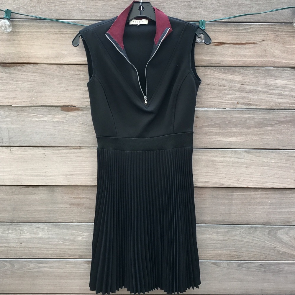 Sandro Pleated Dress