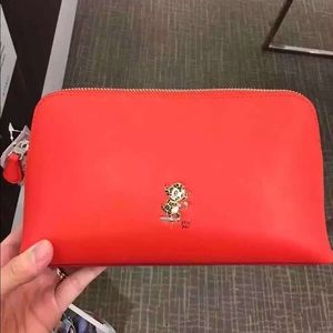 Sold！New Coach Basemen Cosmetic Leather Case