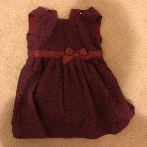 Carters burgundy 18 month toddler girl dress