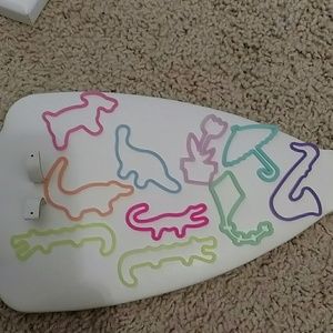 Fun Multicolored bracelets for kids. Set of ten