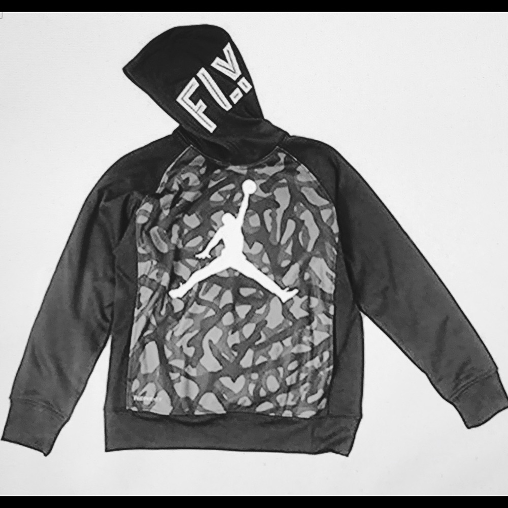 Nike Air Jordan Boy's Pull Over Thermal Fit Hoodie