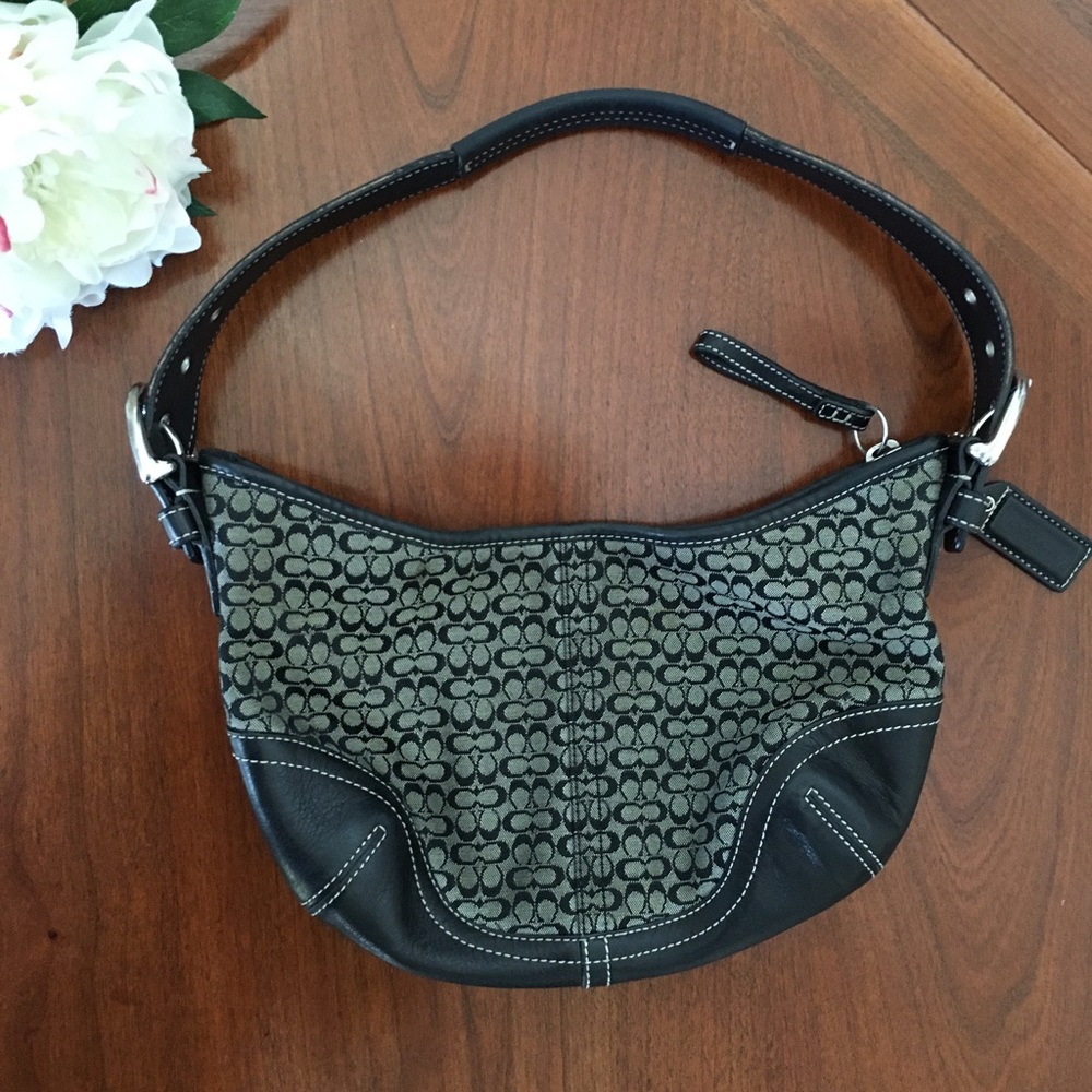 Coach Signature black small purse