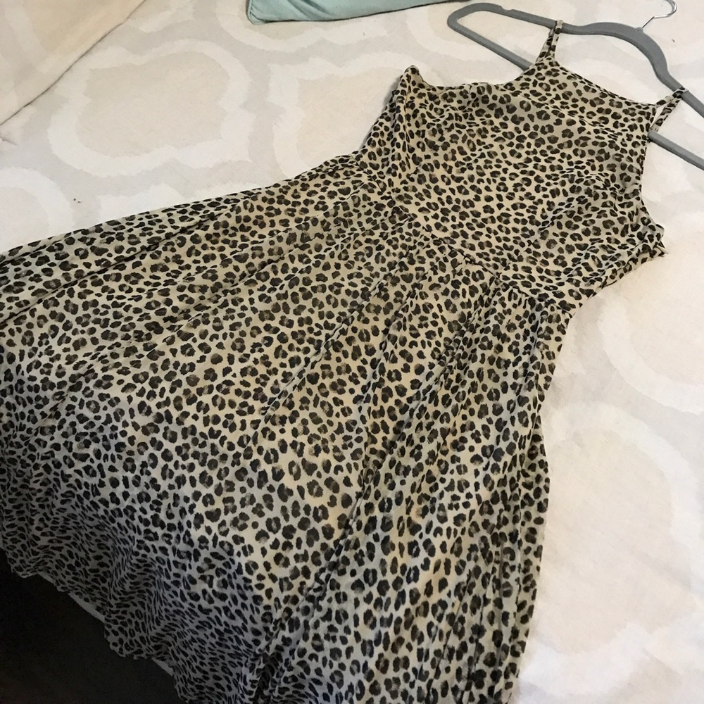 Abercrombie leopard dress small