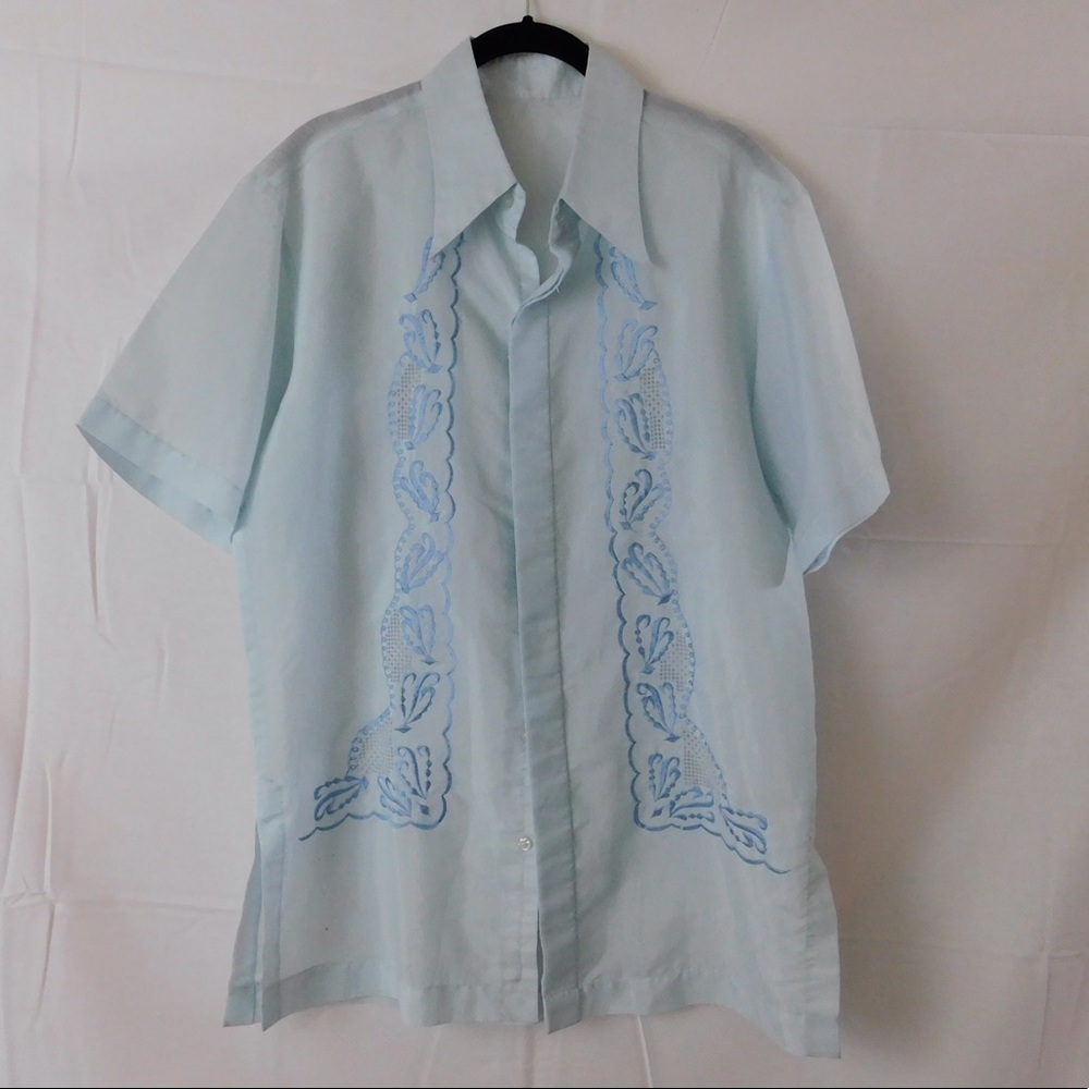 Vintage embroidered guyabera