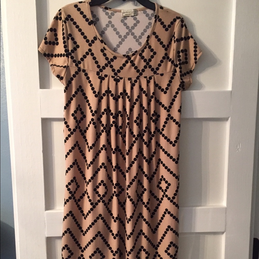 Midi dress chevron