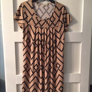 Midi dress chevron
