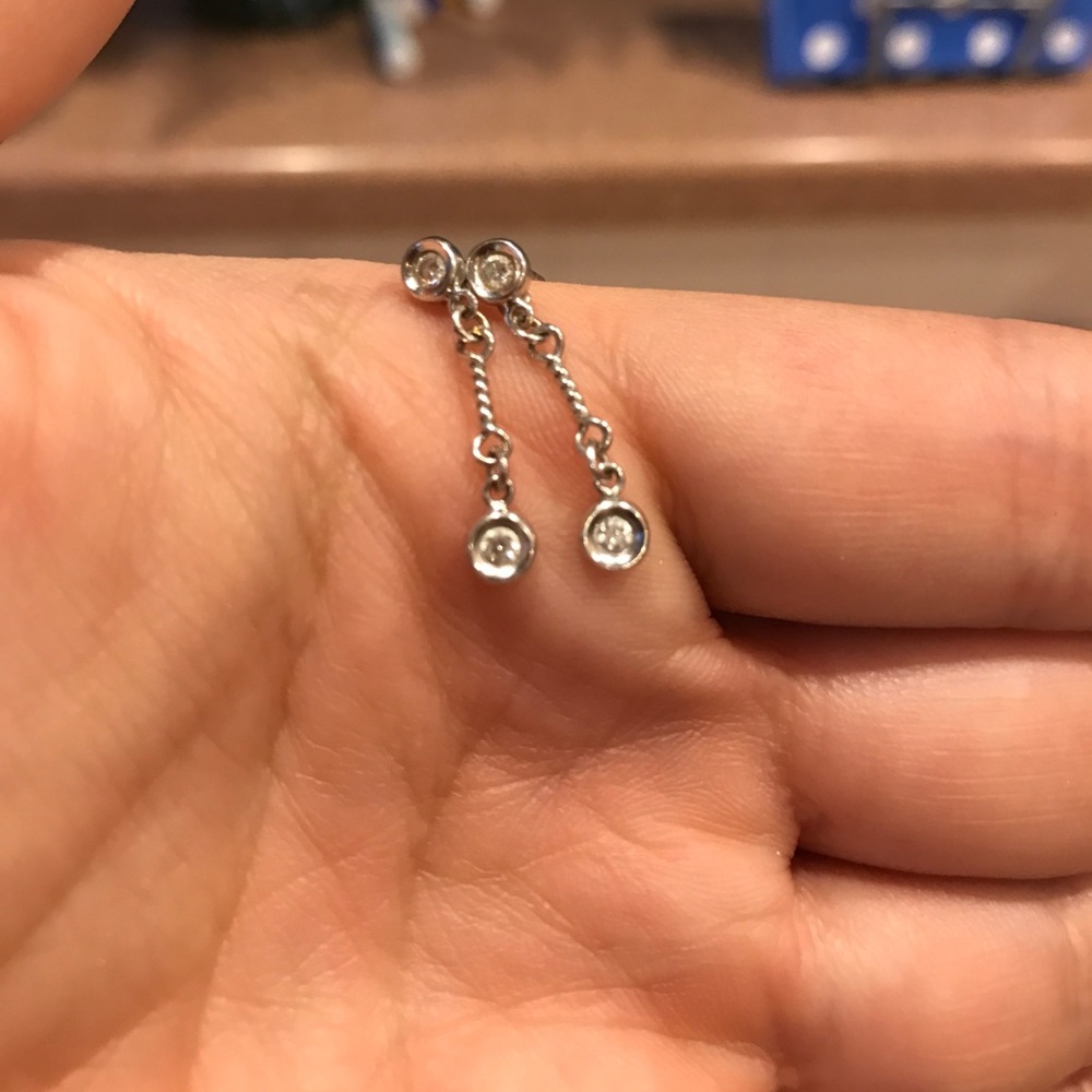 Roberto Coin 18k White Gold & Diamond Earrings