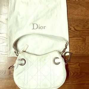 Christian Dior White Leather bag