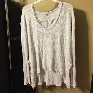 Free People Frayed Sweater