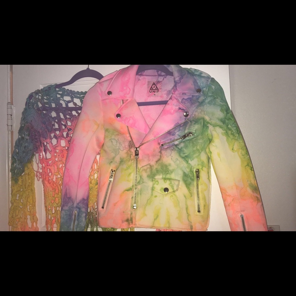 UNIF MOTO TIE DIE JACKET