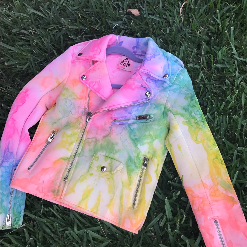 UNIF MOTO TIE DIE JACKET