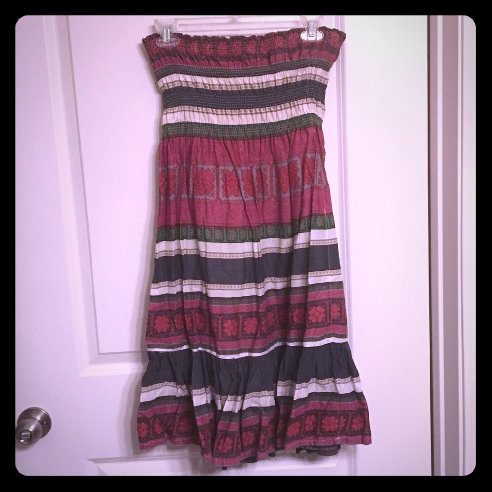 Strapless Midi Dress